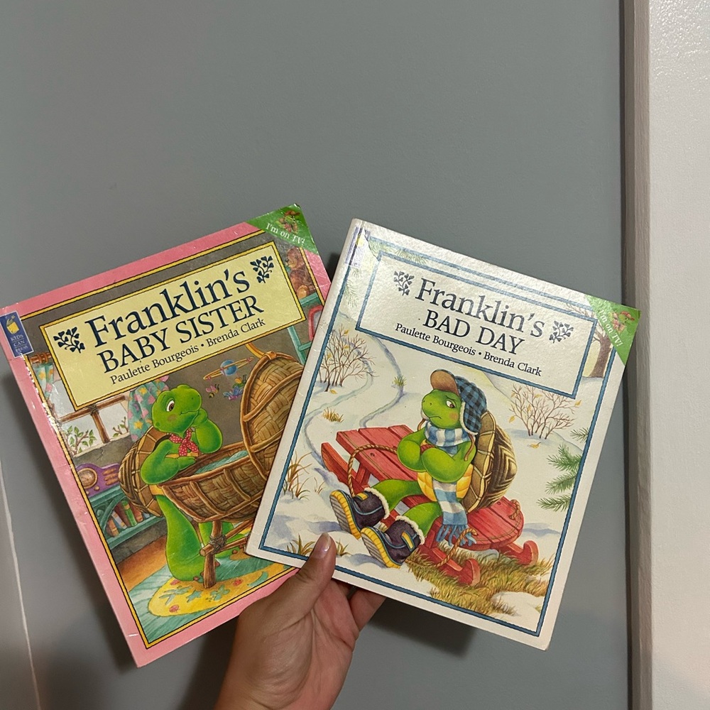 Franklin's Baby Sister and Bad Day Vintage Book Set